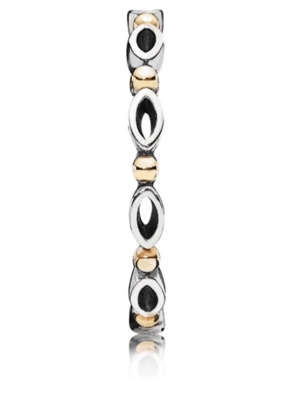 Pandora Two-Tone Silver and Gold ring RETIRED